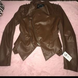 Brown Studded Jacket